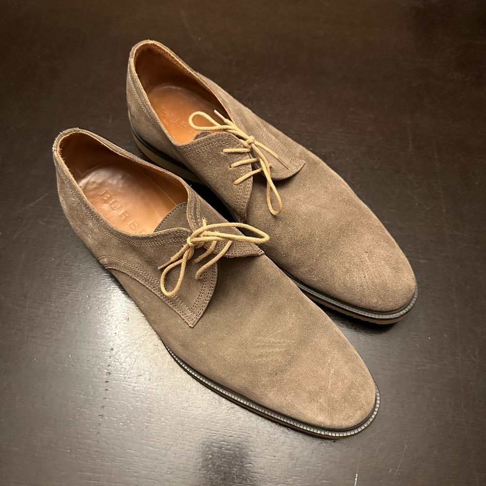 BURBERRY Men’s Suede Lace Up Shoes